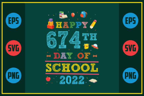 Celebrating 674 Days: A Unique Embroidery Design