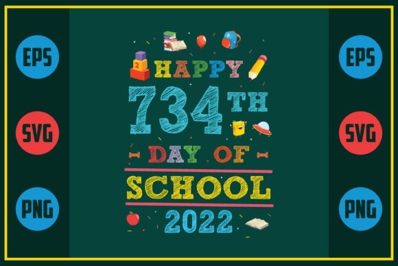 Celebrating 734 Days of School with Embroidery