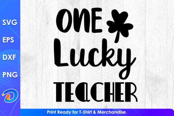 One Lucky Teacher St Patricks Day Embroidery