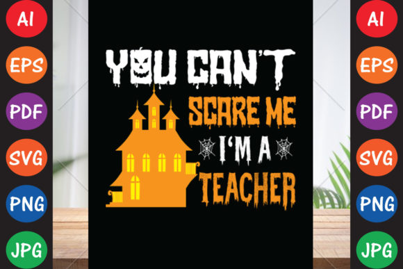 You Can’t Scare Me I’m a Teacher: A Bold Embroidery Design